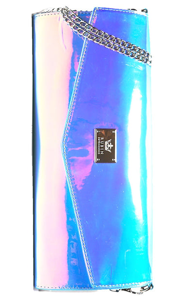 Storage bag for clip-in extensions, open inside view – Rubin Extensions®