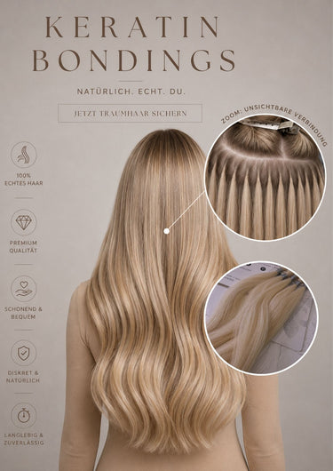 Chestnut Dark Brown bulk human hair in elegant Excellence Line packaging – Rubin Extensions®