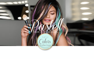 Tape-in Extensions PASTELL Line.