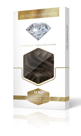 CLIP-IN EXTENSIONS  Schwarz & Natur-Goldbraun Pure Diamond Line.