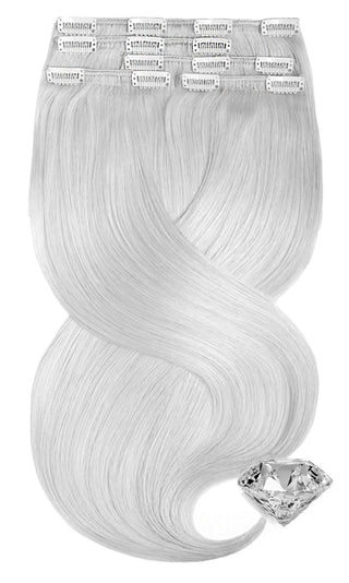 Clip-in Extensions Diamond Line SILVERBLOND.