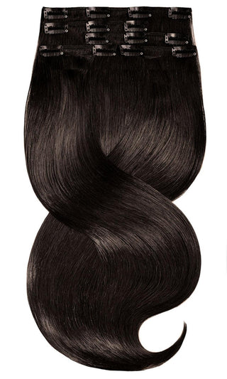 CLIP-IN EXTENSIONS LUXURY Schwarz Braun.