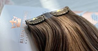 CLIP-IN EXTENSIONS LUXURY  Schoko-Dunkelbraun & Hellbraun-Karamell
