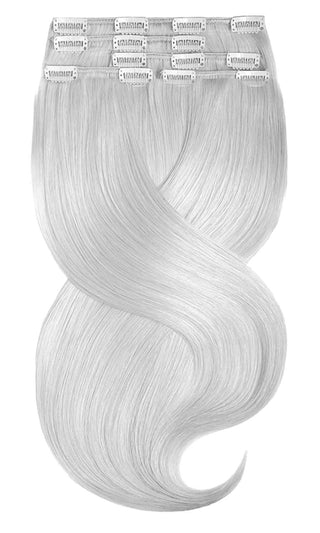 CLIP-IN EXTENSIONS LUXURY  Metallic Silver Blonde