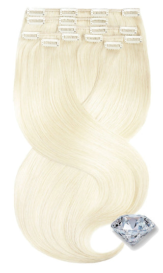 Clip-in Extensions Diamond Line Hellblond.