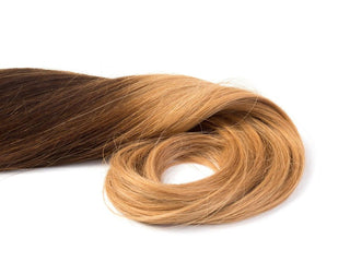 OMBRÉ CLIP IN FASHION LINE Natur-Goldbraun & Honigblond.
