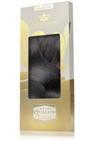 Clip-In Echthaar LUXURY QUALITÄT Extensions  Schwarz-Braun Deluxe Line.