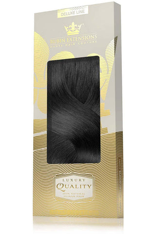 Clip-In Echthaar LUXURY QUALITÄT Extensions Schwarz Deluxe Line.