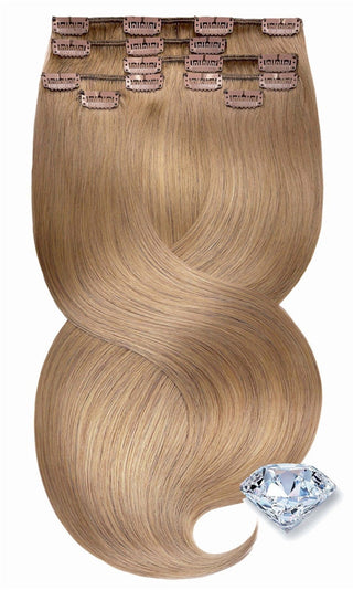 Clip-in Extensions Diamond Line Hellbraun-Karamell.