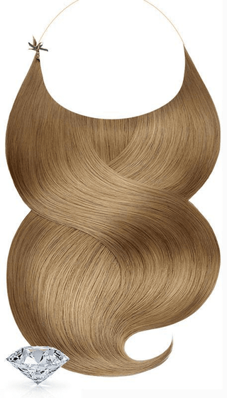 One-Piece / Halo Haarteil Extensions  Hellbraun-Karamell.