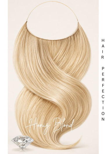 One-Piece / Halo Hairpiece Extensions Honey Blonde