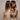 Back view of model with Dirty Blonde clip-in human hair extensions – Rubin Extensions®