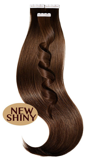 EXCELLENCE LINE TAPE-IN EXTENSIONS Kastanien-Dunkelbraun.