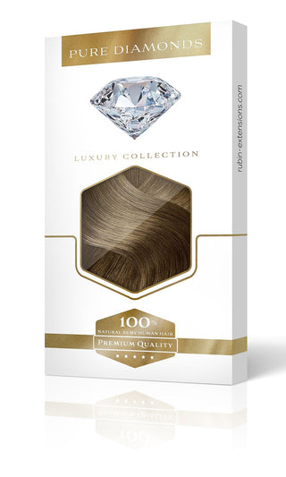 Clip-in Extensions Diamond Line Light Natural Brown