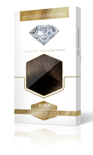 Clip-in Extensions Diamond Line Chocolate Roast Brown