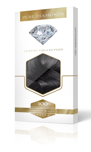 Clip-in Extensions  Jet Black Luxury Pure Diamond Line