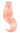 Glossy Peach Pastel tape-in strands, Pro-Deluxe Pastel Line, 25 g, 100% human hair – Rubin Extensions®