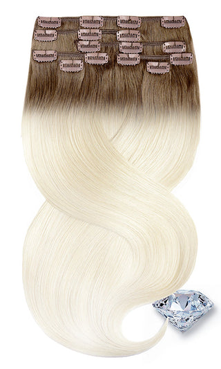 Clip-in Extensions Diamond Line Shadowed Blonde.